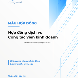 Hợp đồng dịch vụ cộng tác viên kinh doanh