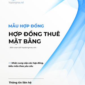 Hợp Đồng Thuê Mặt Bằng Mới Nhất 2025