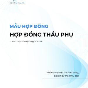 Hợp đồng thầu phụ