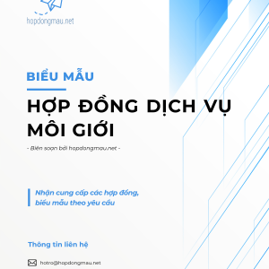 Hợp đồng dịch vụ môi giới