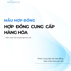 Hợp đồng cung cấp hàng hóa