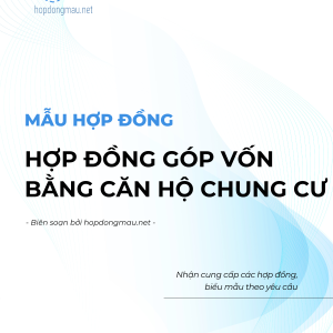 Hợp đồng góp vốn bằng căn hộ chung cư