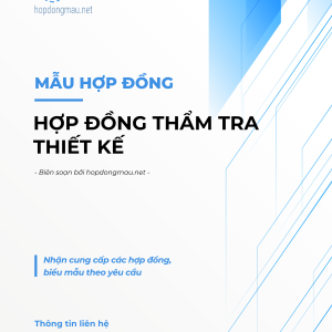 Hợp đồng Thẩm tra Thiết kế