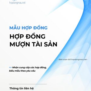 Hợp đồng mượn tài sản