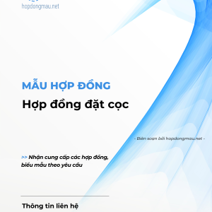 Hợp đồng đặt cọc
