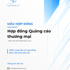 Hợp đồng dịch vụ quảng cáo thương mại