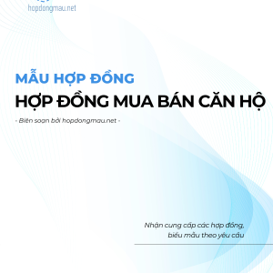 Hợp đồng mua bán căn hộ