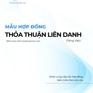 Thỏa thuận liên danh (Tiếng Việt)